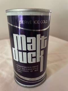 Malt Duck Empty Pull Tab Beer Can Four Cities