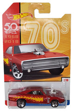 Hot Wheels 50th Anniversary Throwback 70 Dodge Charger Rt Target Exclusive