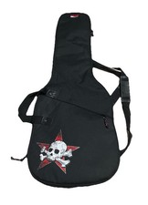 Gator GGB Gig Bag for Bass Guitar, Black Padded Pocket Retired Skull Star Promo