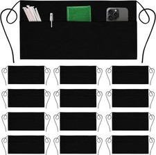 Server Aprons with 3 Pockets - Waist Apron, Waitress Apron for Women and Man,...