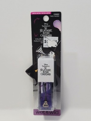 Wet n Wild Nightmare Before Christmas TWO FACED Color Changing Lip Oil New