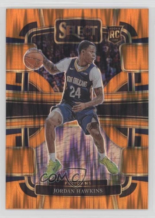 2023-24 Panini Select Concourse Orange Flash Prizm Jordan Hawkins #72 1r05
