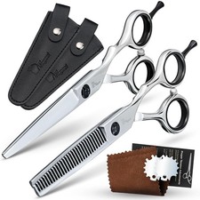 Fagaci Hair Cutting Scissors Set 6" Razor-Sharp, Professional Hair Scissors w...