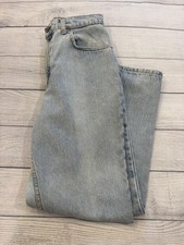 Vintage Levis 551 Jeans Womens 8 Short Light Wash Relaxed Fit Tapered Leg 90s