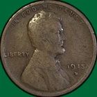 1915-D Lincoln Wheat Cent Very Good VG Coin #36117