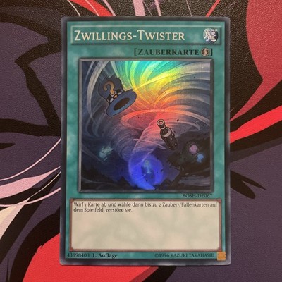 Yugioh Zwillings-Twister BOSH-DE067 1.Auflage Super Rare NM