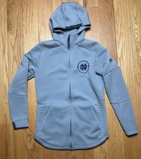 Under Armour Men’s M Notre Dame Fighting Irish Unstoppable Full zip Jacket Gray