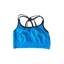 Champion Blue Sports Bra Women’s Size Medium High Compression