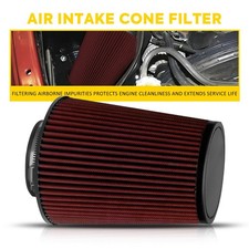 4 100mm Red Performance High Flow Cold Air Intake Cone Replacement Dry Filter 4 100mm Red Performance High Flow Cold Air Intake Cone Replacement Dry Filter