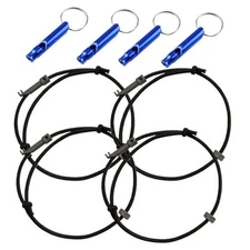 EDC Survival Bracelet, Car Window Breaker Wrist Strap Escape Tool, Vehicle 4pcs