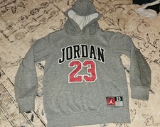 Jordan 23 Fleece Pullover Hoodie sz 6/7 Kids / Boys Cotton Poly
