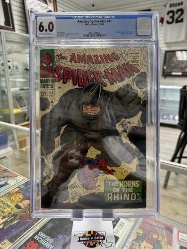 Amazing Spider-Man 41 1966 CGC 6.0 OW/W Silver Age Key 1st Rhino Appearance