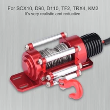 Electric Winch for SCX10 D90 D110 TF2 TRX4 KM2 1:10 RC Crawler Climbing Cars b4r