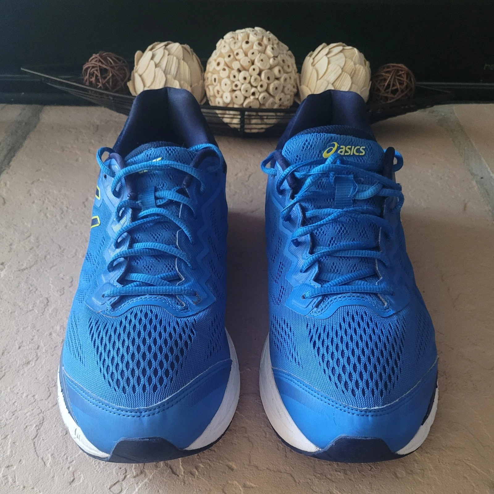 Sneakers da corsa uomo Asics Gel Fortitude 8 blu giallo taglia 12 5