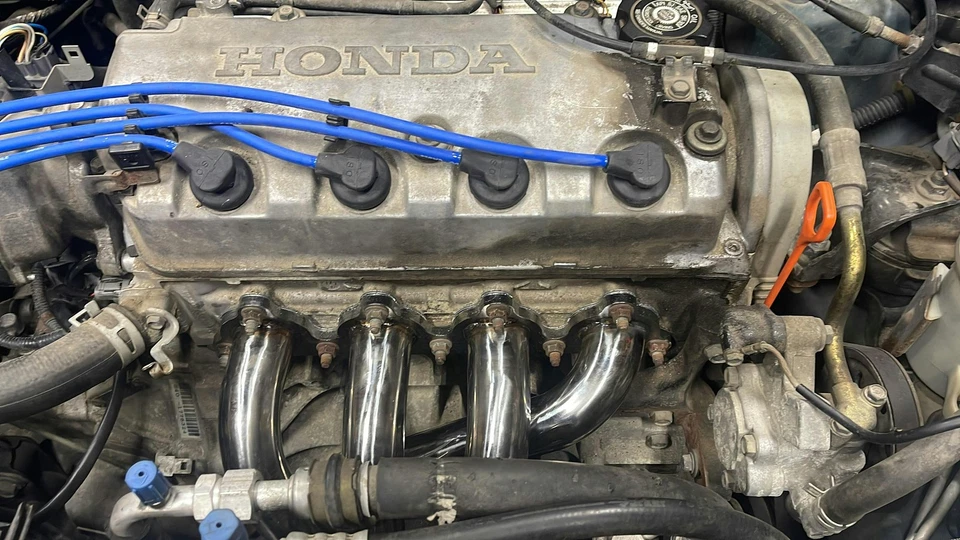 Exhaust header for Honda CIVIC CRX Del sol 1.5L 1.6L fit D Series D15 D16 Engine - Image 2 of 4