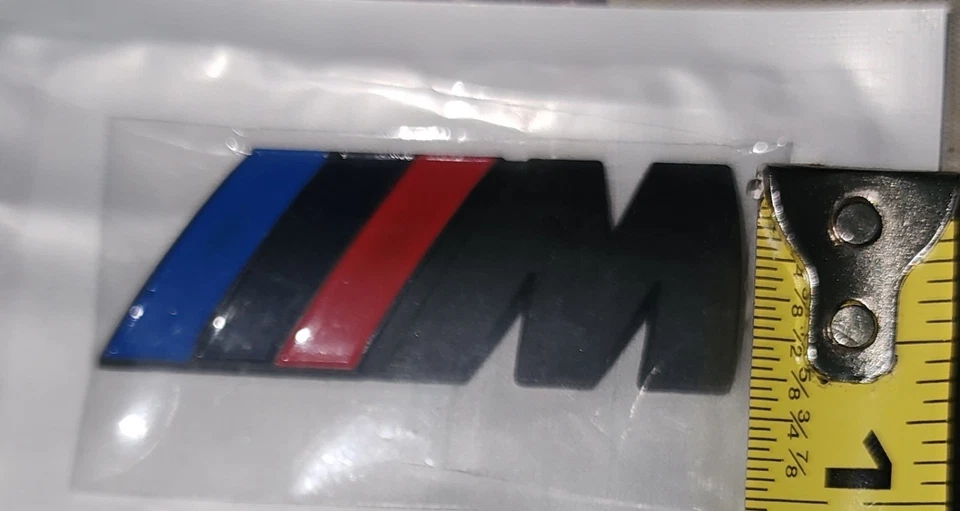 Fit For BMW M-Performance Rear Trunk or Fender Emblem Badge -Matte Black (2pack) Foto 3 de 4