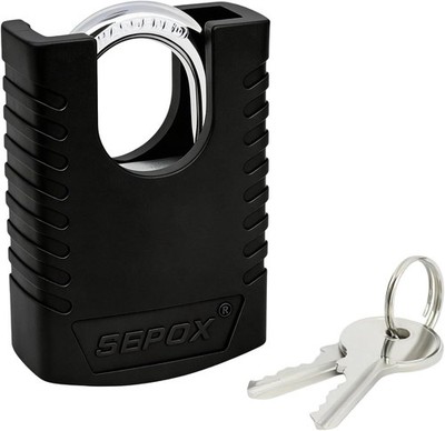  Heavy Duty Outdoor Padlock with 2 Keys   3-3/16'' (80Mm) Weatherproof Rustproof