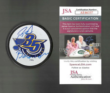 Red Berenson Signed St Louis Blues 35th Anniversary Puck JSA COA