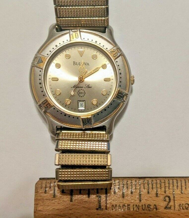 VINTAGE BULOVA MARINE STAR WATCH QUARTZ JAPAN MOVEMENT | eBay VINTAGE BULOVA MARINE STAR WATCH QUARTZ JAPAN MOVEMENT | eBay
