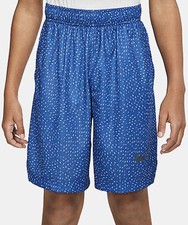 Nike Just Do It Youth Boy s Blue Athletic Basketball Shorts Size Medium