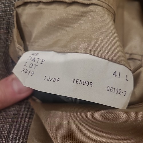 Manteau blazer Stafford homme 41R sur mesure aux USA veste laine Glen plaid années 80 vintage - Photo 5/10