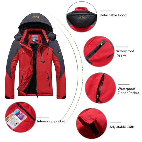 Women Mountain Waterproof Ski Windproof Winter E7S7 - Picture 7 of 9