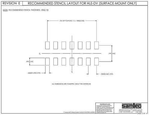 Samtec Tiger Beam HLE-105-02-F-DV-A 10 pines 2x5 cabezal enchufe SMD 2,54 mm paso - Imagen 10 de 12