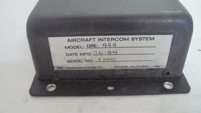 Aircraft Intercom System DRE-444 | eBay