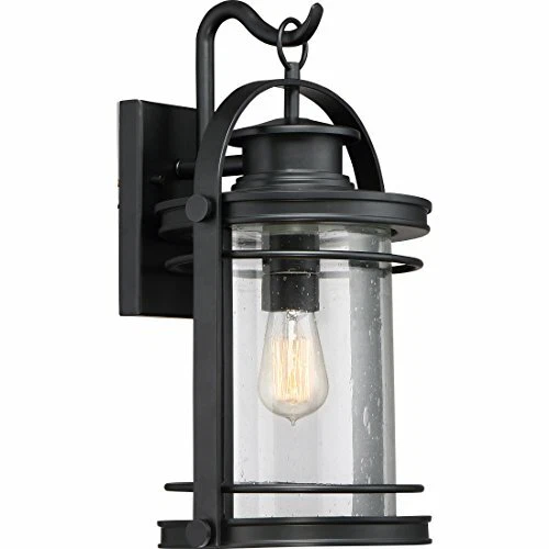 Quoizel BKR8410K 1-Light Booker Outdoor Lantern in Mystic Black - Picture 1 of 7