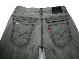 Levis 511 para hombre gris Stretch Denim Jeans Ajustados Con Bolsillos De  Cremallera medida 30x31 | eBay