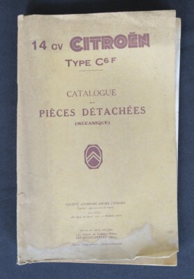 CITROEN Ersatzteilkatalog Typ C6F Truck Catalog