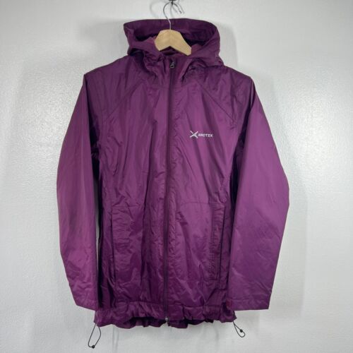 Arctix Rain Jacket Water Repellent Lightweight Packable Purple Womens Large
