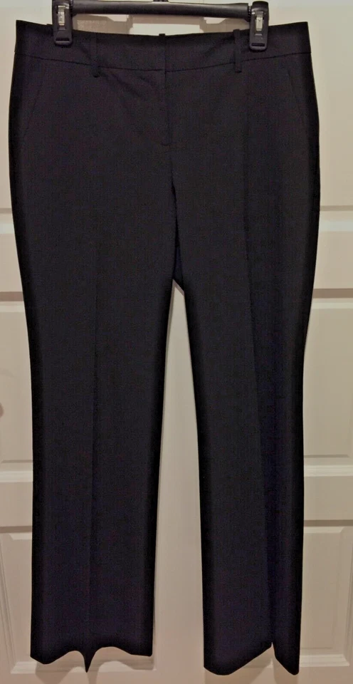 Women's Black HALOGEN Taylor Fit Dress Trousers Flared Pants, Size 8. - Image 3 of 4