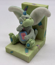 Resin Dragon Small Single Bookend from FMHKL Soft Plush Posable Wings Whimsical