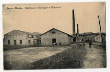 GERACE MARINA LOCRI REGGIO STABILIMENTO SOLFURO MATTONIERA CARTOLINA vg 1920