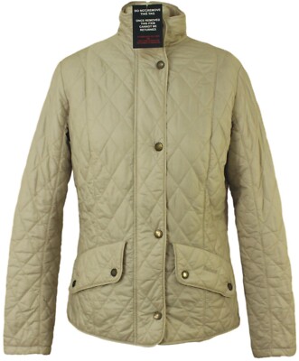 BARBOUR FLYWEIGHT CAVALRY LADIES SIZE 12 CREAM