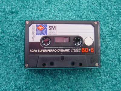 AGFA  Super Ferro Dynamic 60+6 ca .1977 / MC Tape CC /  Sammler Collection 
