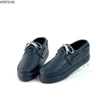 Schwarz Weiß Mode Schuhe für Ken Junge Puppe Freizeitschuhe 1/6 Puppen Zubehör