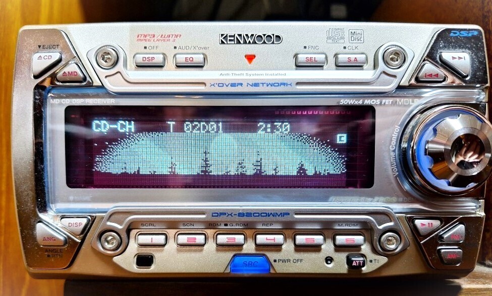 KENWOOD DPX-8200WMP MD & CD Player WMA/MP3/MDLP W/ KDC
