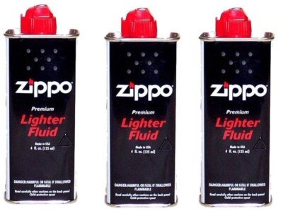 Zippo 4 fl.oz (118ml) Fluid Fuel 3 Can Value Pack 