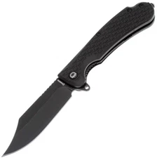 Daggerr Knives Powie Linerlock Black FRN Folding 8Cr14MoV Pocket Knife PWFBKBW