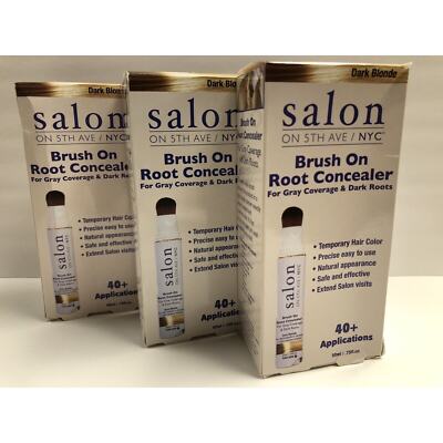 Temporary Hair Color Brush on Root Concealer Salon on 5th Ave Dark Blonde Lot 3