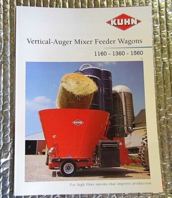 Factory Dealership Specs Brochure Kuhn 1160 1360 1560 V Auger Mixer Feeder Wagon