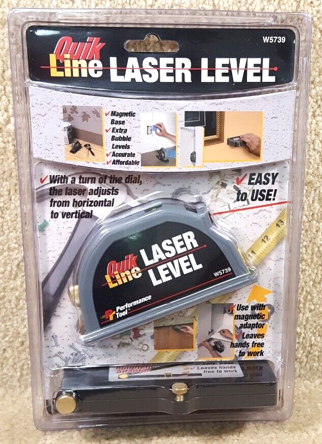 New Old Stock Sealed Quik Line Laser Level W5739 Performance Tool