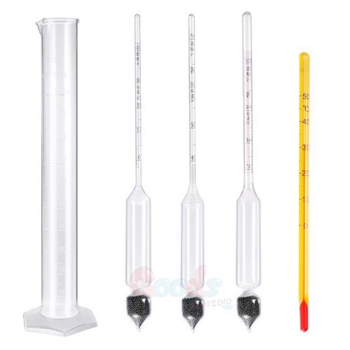 Alcohol Hydrometer 0-100% For Whiskey Moonshine Spirit Distilling Test Jar - Picture 11 of 13