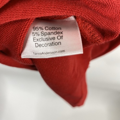 Love Hanna Andersson Dress Size XS Womens Red Sheath Stretch Cotton 3/4 Sleeve - Picture 6 of 7