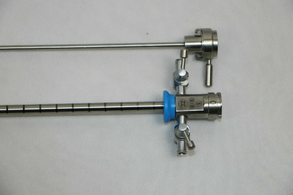 Funda cistoscopio 22Fr obturador interior-exterior 2 instrumentos laparoscópicos llave de paso Foto 3 de 4