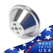 Billet Aluminum Small Block Chevy Water Pump Pulley 1 Groove Swp 350 Short Sbc