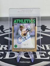 2021 Dave Stewart Topps Black 1986 Baseball Autograph /50 Auto Sp Athletics
