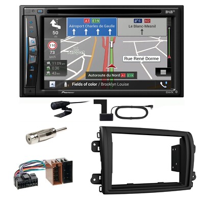 Pioneer AVIC-Z730DAB Navigation DAB+ USB Einbauset für Fiat Ducato 8 ab 2022